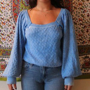 Free People Olivia Piece of Sky Pullover